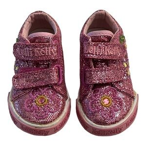Lelli Kelly Glitter Hook and Loop Shoes US Size 5